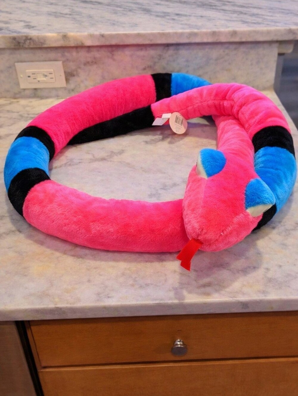 Bright Plush Snake Toy